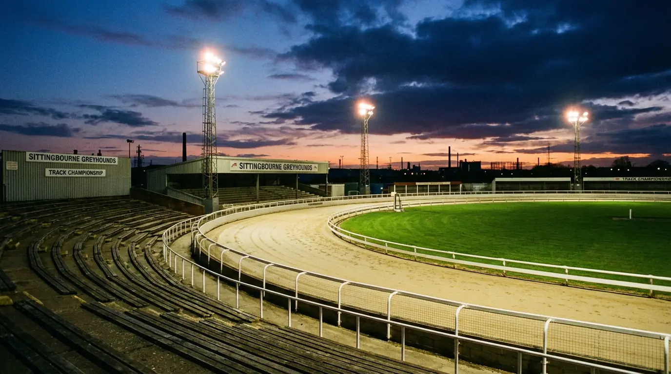 Central Park greyhound track Sittingbourne distances and layout