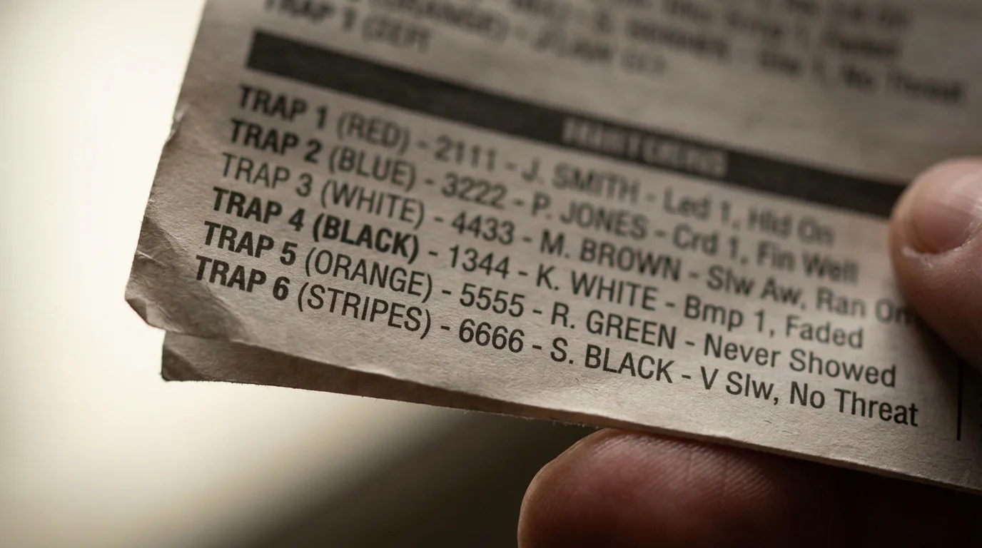 Greyhound racecard symbols and abbreviations guide