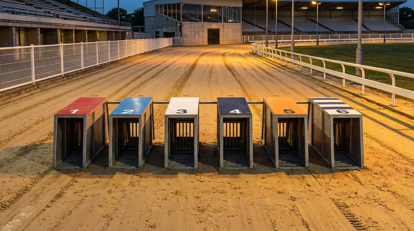Trap bias in greyhound racing starting traps on track