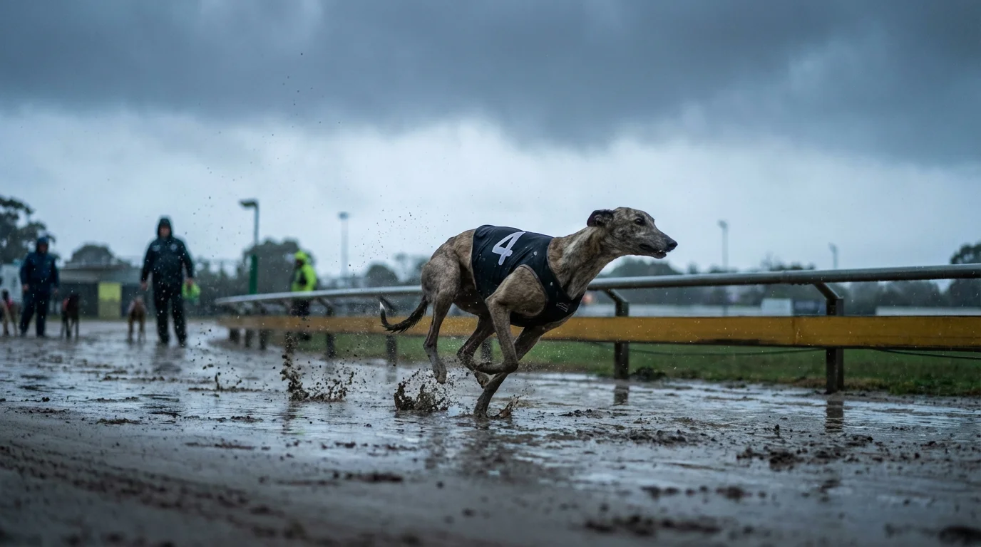 How weather affects greyhound racing performance wet track